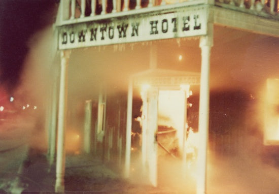 Fire at the Downtown Hotel, February 1980 – Dawson City Museum