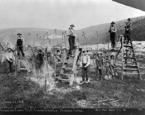 Thawing Plant No. 4 Yukon Gold Company Hunker Creek, July 23, 1913.