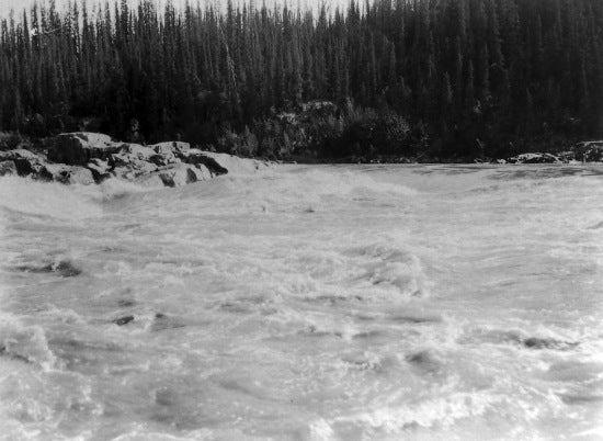 Upstream at Fraser Falls, c1915.