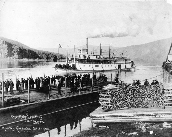 Sternwheeler Dawson Setting Sail, October 3, 1908