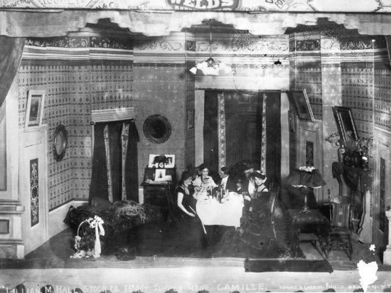 Lillian Hall Stock Company in the Supper Scene of Camille, c1903