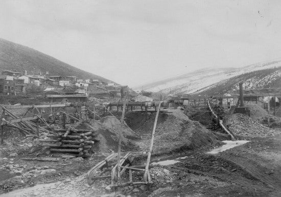 Mining Operation on Eldorado Creek, c1905