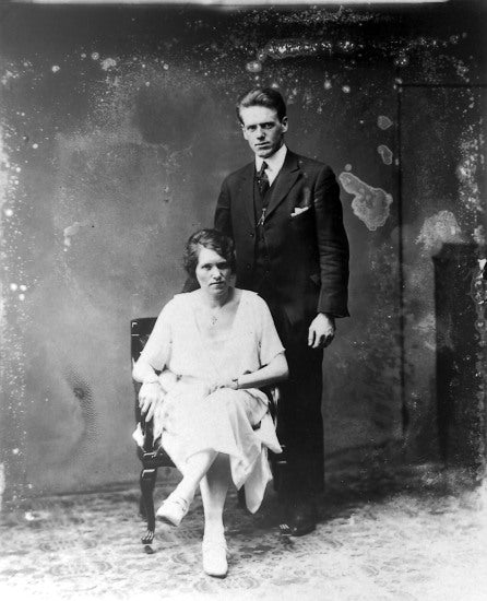 Wedding Picture of Lena Johnson and Mr. Silver, c1915