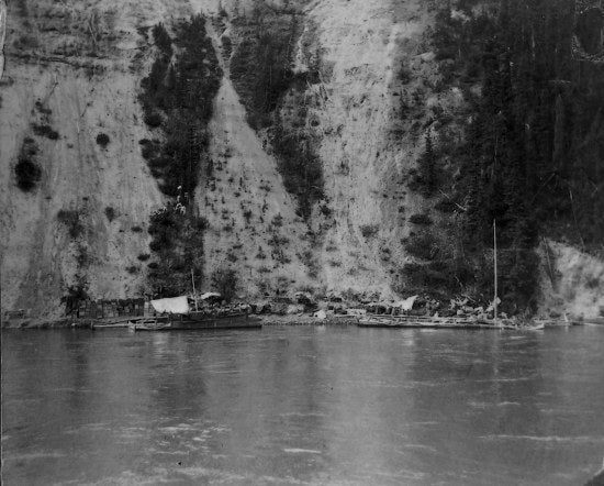 Wrecked on 50 Mile River, 1898