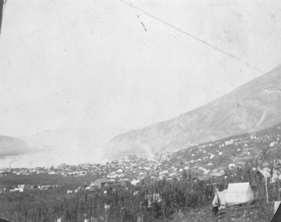 Up River view of Dawson Y.T. July 1898.