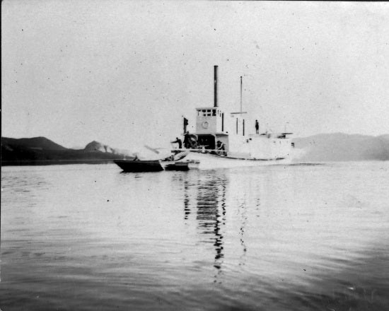 Steamer Ora on the Yukon River above Dawson, 1898.