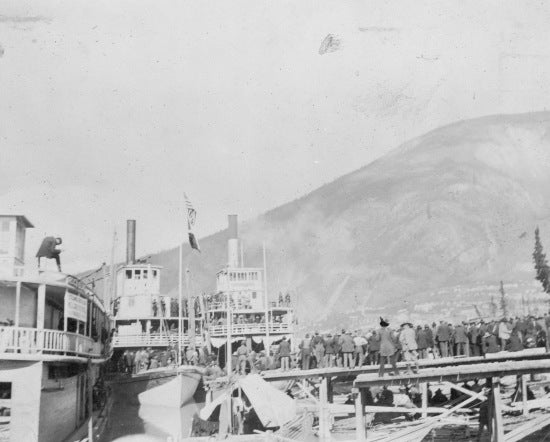 Prospectors leaving via St. Michaels for Home, 1898