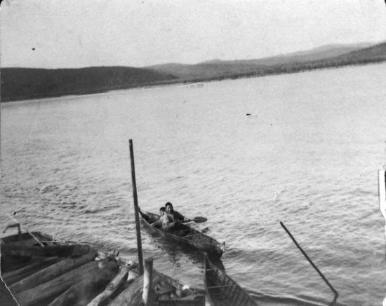 Aleuts near Holy Cross Mission Lower Yukon, 1898.