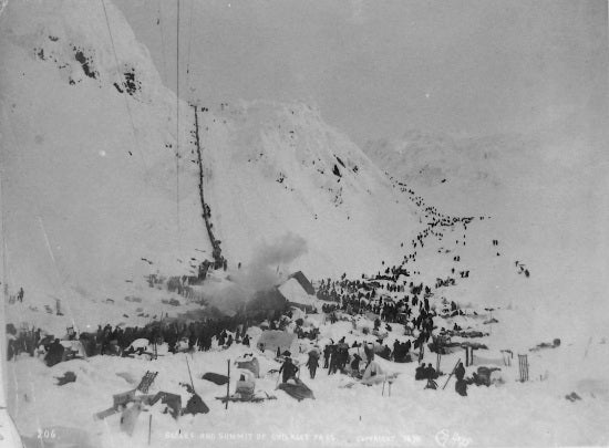 Scales and Summit of Chilkoot Pass, 1898.