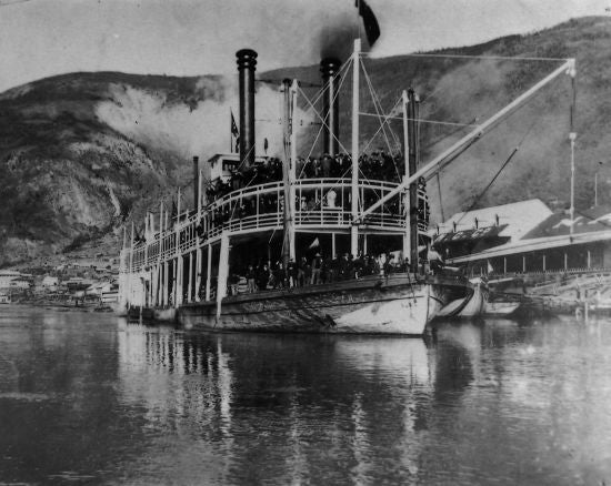 Susie docked at Dawson, c1898