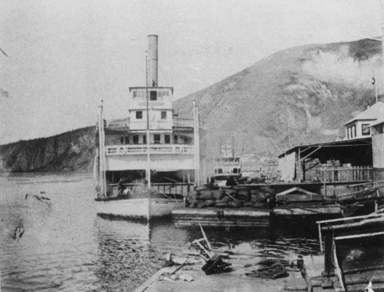 Sternwheelers at Dawson waterfront, c1898