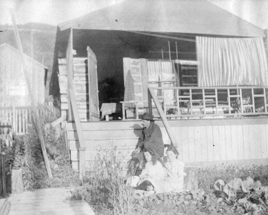 A Log Home in Dawson, c1905
