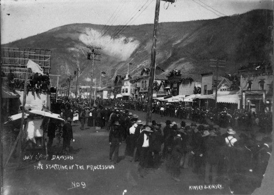Dawson The Starting of the Procession, July 4, 1900.