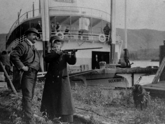 Lily Whyte on Yukon 1906 with Dr. La Chapelle