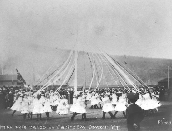May Pole Dance on Empire Day, Dawson, Y.T., c1910