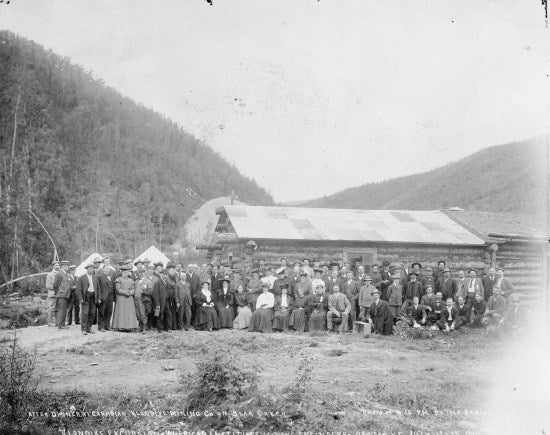 After Dinner at Canadian Klondike Mining Co.on Bear Creek, July 12-15, 1905.