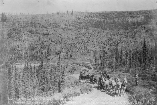 Touring the Creeks, Klondyke Excursion Of American Institute Mining Engineers Dawson Y.T., July 12, 1905.