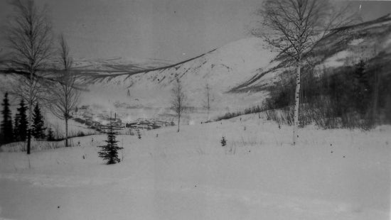 Dawson and Yukon River Valley by Moonlight, 1934