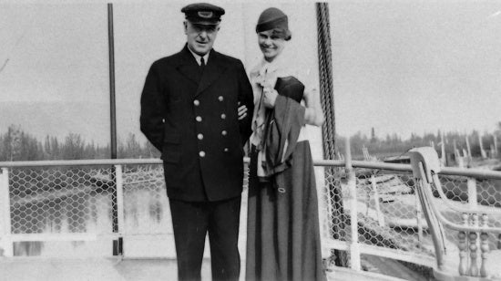 Captain Campbell and Sophie, 1934