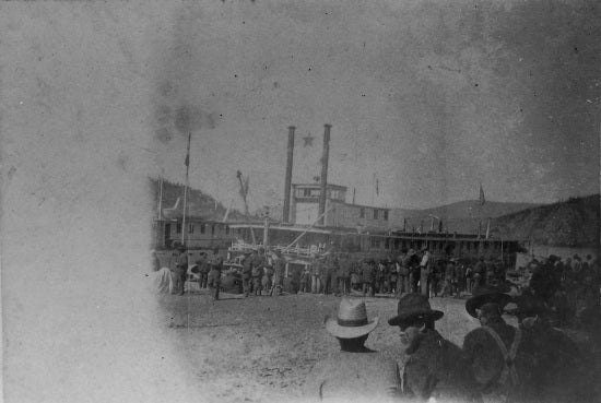 Sternwheeler Chas. H. Hamilton, at dock in Dawson, May 17, 1898.