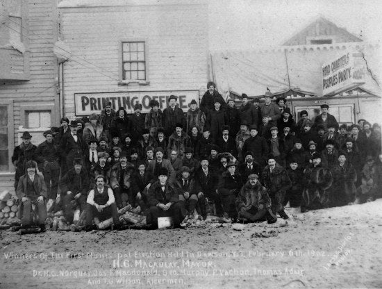 Winners of the First Municipal Election Held in Dawson, Y.T. February 6th, 1902