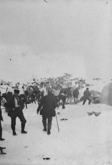 People and Supplies on the White Pass Summit, April 1898