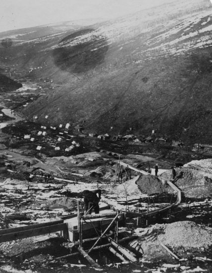Mining on a Bench Claim, c1898