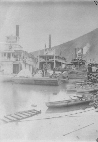 Sternwheelers,  the Sybil, the Victorian and the Suzie, c1898