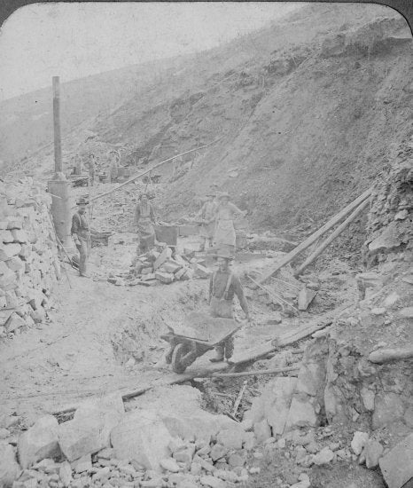 Hand Mining Operation, c1899.