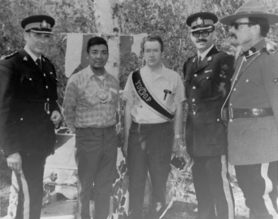 Percy Henry, James Smith and Royal Canadian Mounted Police, c1967