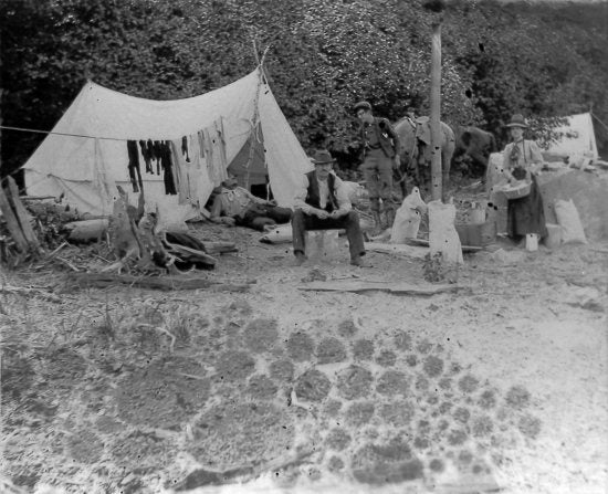 Camp at Pyramid Harbor, Alaska, c1898