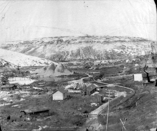Bonanza Creek Above the Forks, Gold Hill in the Distance, 1903
