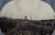 Mrs. F.W. Collins at Last Chance Creek, c1910