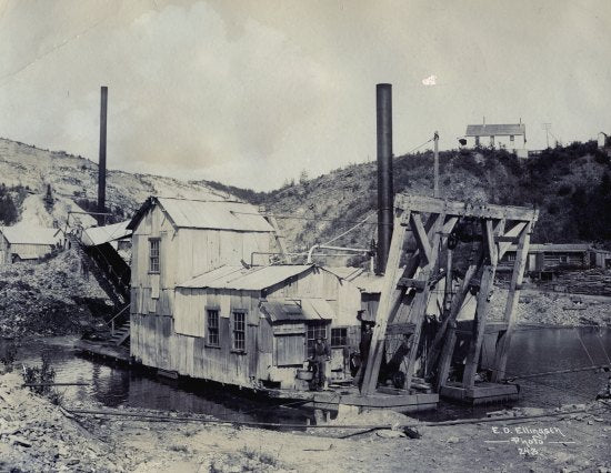 Lewes Dredge working on Bonanza Creek, c1906