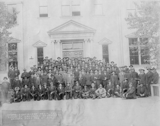 Second Contingent from the Yukon of Canadian Volunteers Dawson, June 8, 1916