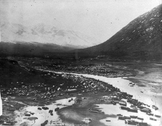 En route to Klondike Gold Fields, c1898