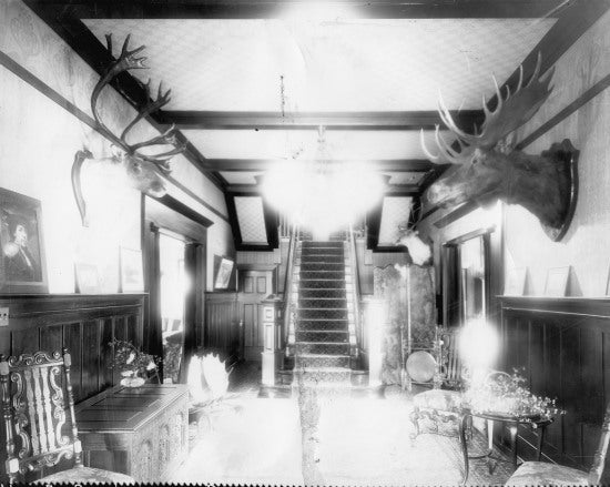 Hall at Commissioner's Residence Dawson Y.T., October 3, 1914