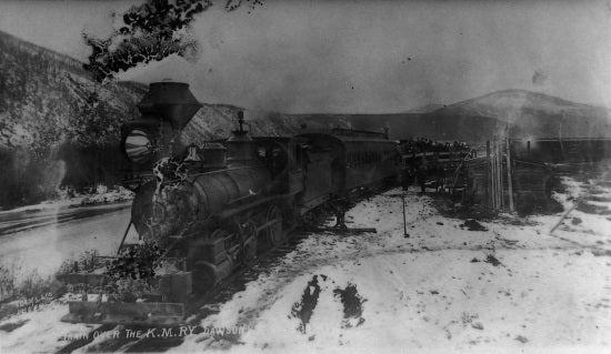 First Train Over the Klondike Mines Railway, September 30, 1905