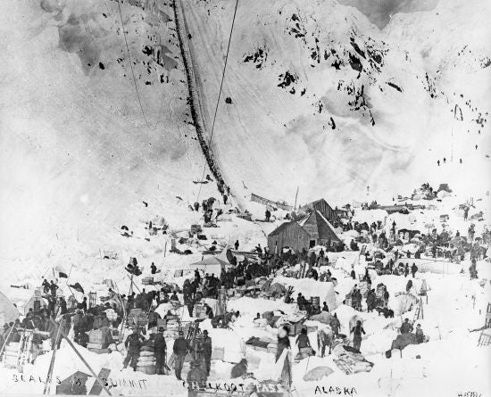 Scales and Summit, Chilkoot Pass, c1898.