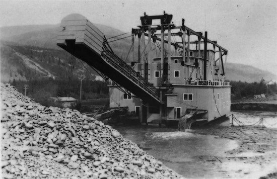 Canadian Klondyke Mining Company Dredge, c1920