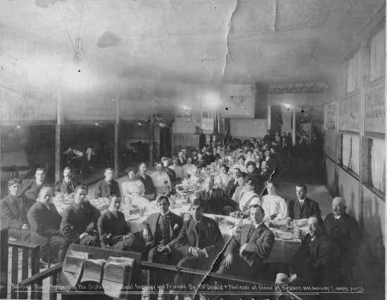 Banquet Given Members of the Orpheum Theatical Company and Friends by McDonald & Nelson at Close of Season 1906 Dawson Y.T.