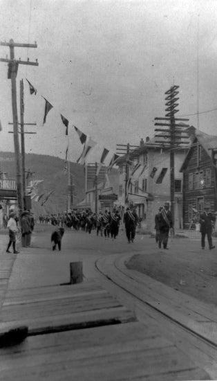 Yukon Order of Pioneers on King Street, August 17, 1920