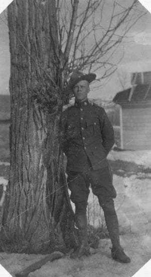 Fred at Peace River, c1920