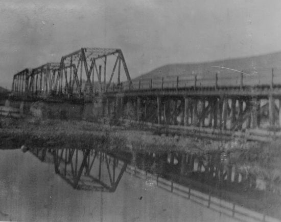 Klondike Mines Railway Bridge, c1918