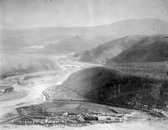 A Telescopic View of the Klondyke Valley Near The Mouth, c1913