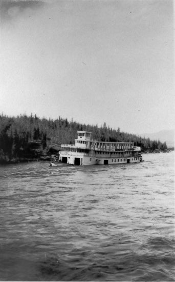 Casca Sinking in the Yukon River, c1925