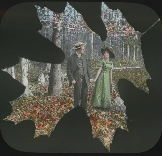 When Autumn Leaves are Falling Lantern Slide Production, n.d.