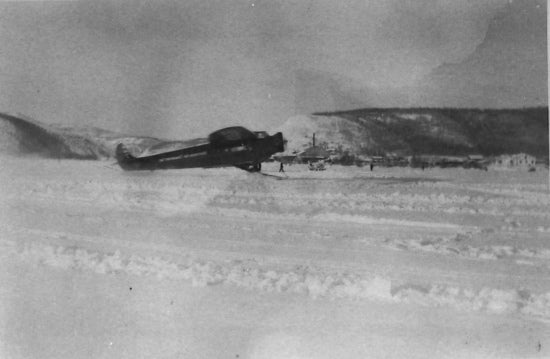 Fokker Super Universal aircraft on the Yukon River, c1950