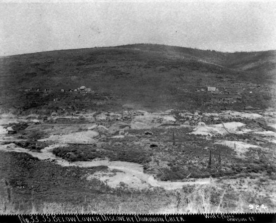No. 33 and No. 35 Below Lower Discovery Dominion Creek, c1900.