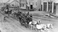 Parade, Dawson City, c1910.